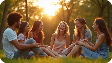 a_group_of_five_diverse_friends_sitting_in_a_circle_on_the_grass_laughing_and_enjoying_each_others__6i8nzt9z7j96k7otrcfq_2